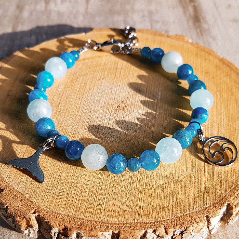 bracelet en pierre naturelle apatite