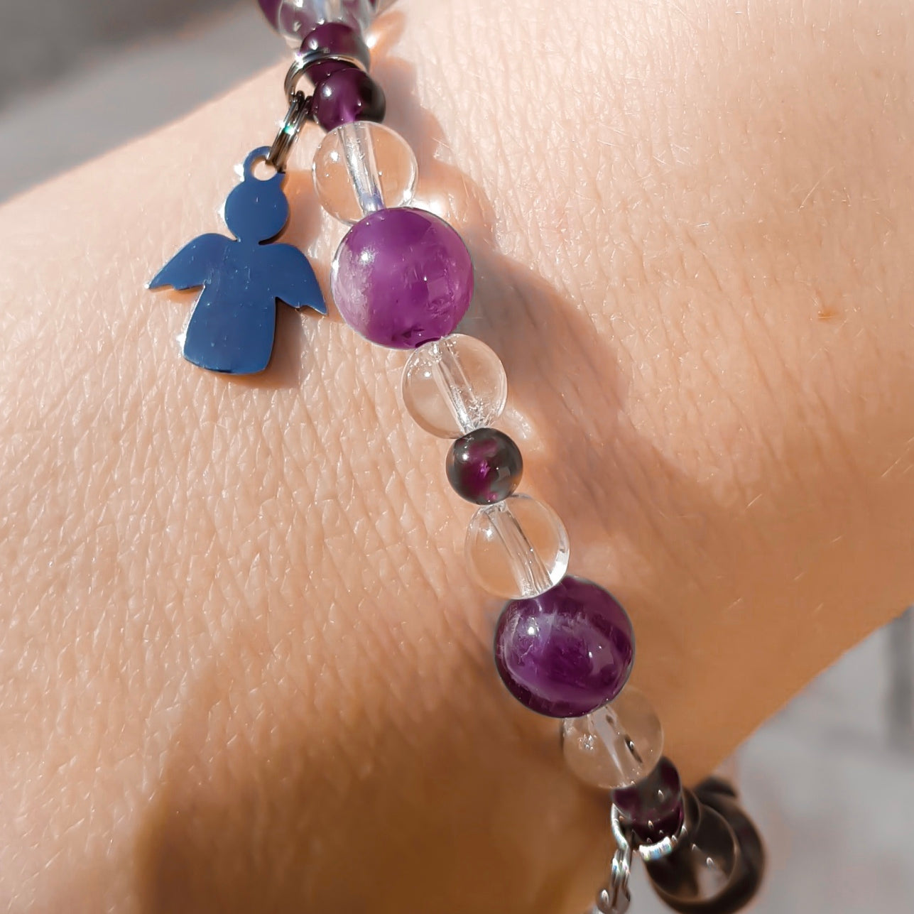 bracelet en pierre naturelle amethyste