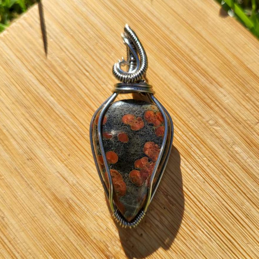 Pendentif Obsidienne cacahuète