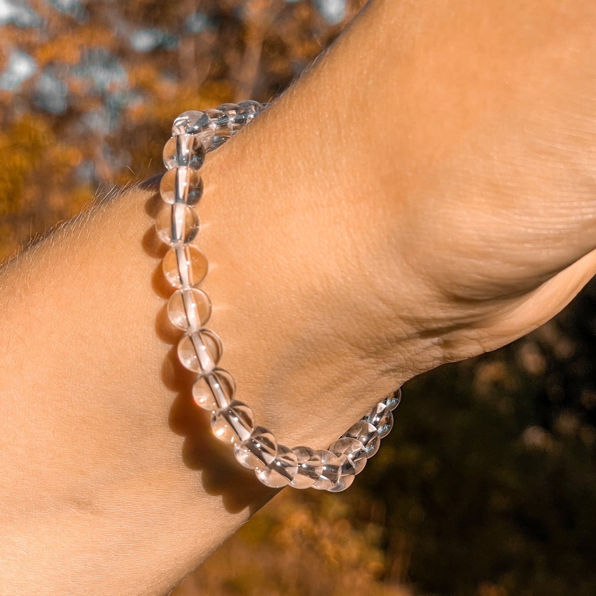 bracelet cristal de roche femme