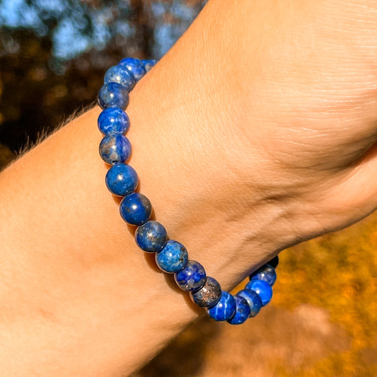 bracelet lapis lazuli véritable